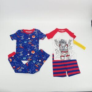 Members Mark Toddler Boys Space Pajama Sets 4-Piece 3T NEW